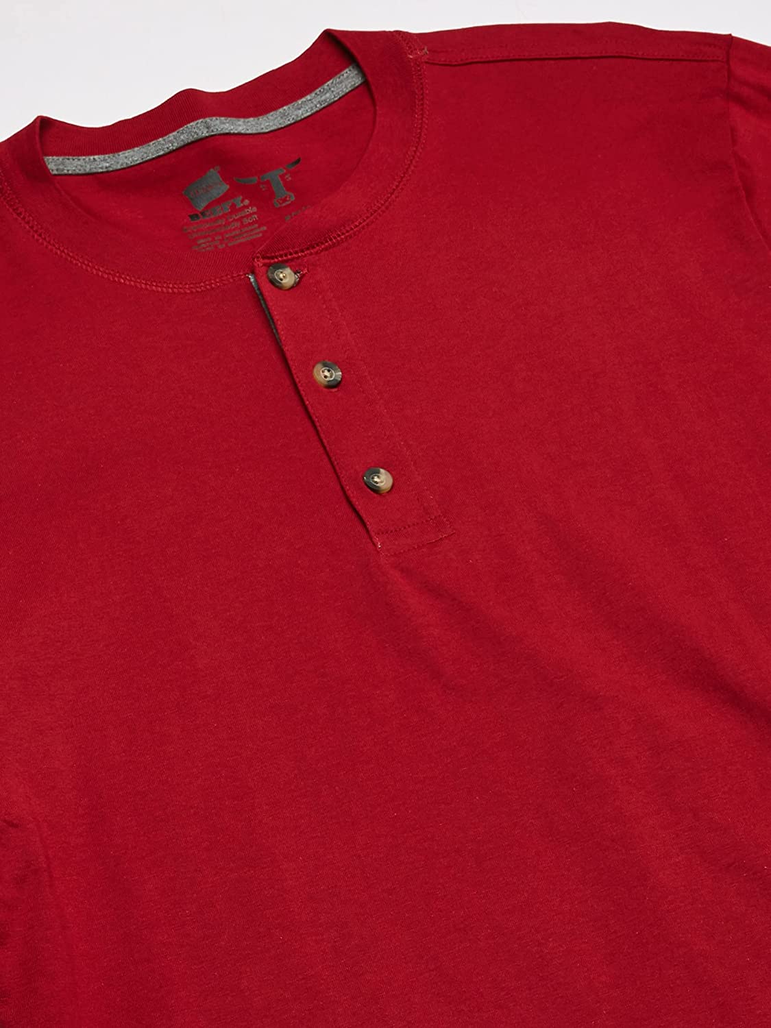 Hanes Men's T-Shirts, Men's BeefyT Henley Shirts, Men's Cotton Long Sleeve Shirts - Image 6